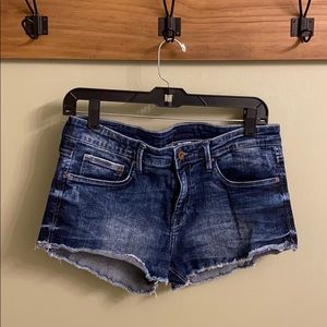 Denim jean shorts